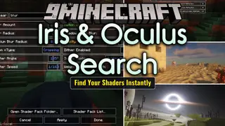 Iris & Oculus Search Mod (26.3, 1.20.1) – Find Shader Settings Without Scrolling