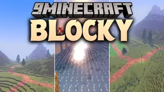 Blocky Shaders (26.3, 1.20.1) – Lightweight Cartoon Shadows with Glowing Bloom