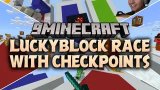 Luckyblock Race with Checkpoints Map (26.3, 1.20.1) – Sprint Through Pure Chaos