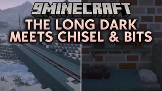 The Long Dark Meets Chisel & Bits Map (26.3, 1.20.1) – Survive Tiny Snowy Ruins