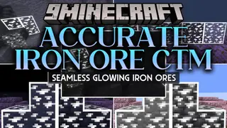 Accurate Iron Ore CTM Resource Pack (26.2, 1.20.1) – Glowing Connected Iron Ore