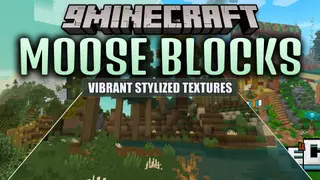 Moose Blocks Resource Pack (26.2, 1.21.11) – Clean Minimalist Vanilla Art Style