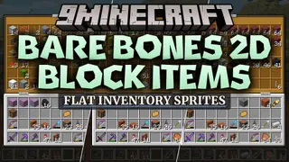 Bare Bones 2D Block Items Resource Pack (26.2, 1.21.11)