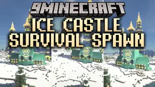 Ice Castle Survival Spawn Map (26.3, 1.20.1) – Defend Your Frozen Fortress