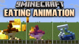 Eating Animation 9minecraft Mod (26.3, 26.2) – Watch Food Shrink with Every Single Bite