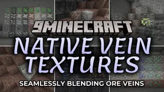 Native Vein Textures Mod (26.2, 1.20.1) – Make Ore Veins Match Every