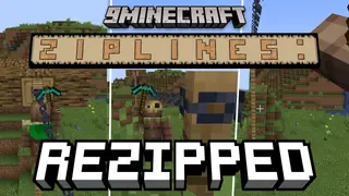 Ziplines Rezipped Mod (26.2, 1.20.1) – Slide Across Huge Gaps on Chain Ziplines