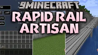 Rapid Rail Artisan Mod (1.21.4, 1.20.1) – Build Massive Train Stations