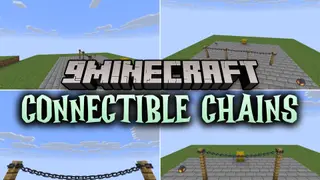 Connectible Chains 9minecraft Mod (26.3) – Hang Realistic Railings Between Posts
