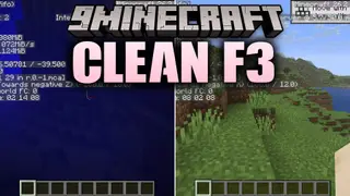 Clean F3 9minecraft Mod (26.3) – A Tidier, Cleaner Debug Screen