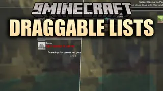 Draggable Lists 9minecraft Mod (26.3) – Sort Packs and Servers with Drag and Drop