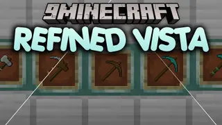 Refined Vista Resource Pack (26.2, 1.21.1) – Clean Dark UI with Animated