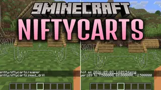 NiftyCarts 9minecraft Mod (26.3, 26.2) – Rustic Carts & Wagons