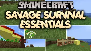 Savage Survival Essentials Mod (1.21.1, 1.20.1) – Survive Tough Combat