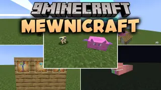 Mewnicraft Mod (1.21.1) – Cast Chaotic Cartoon Spells with a Magic Wand