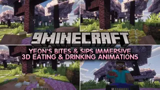 Yeon's Bites & Sips Immersive 3D Eating & Drinking Animations Mod (26.2, 1.20.1)