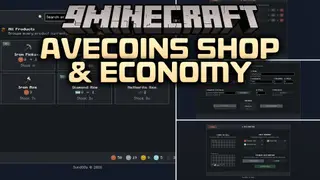AVECOINS Shop & Economy Mod (26.2, 1.20.1) – Trade Goods and Build a Thriving