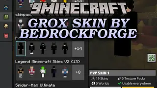 Grox Skin by BedrockForge Skin Pack (26.x) – Iconic Creator Look for Bedrock