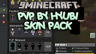 PVP by HYUBI Skin Pack (26.x, 1.21) – Sleek Dark Combat Skins for Bedrock