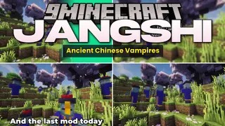 Jangshi Mod (1.21.1) – Hunt Hopping Undead and Wear Powerful Talisman Hats