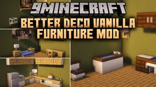 Better Deco Vanilla Furniture Mod (26.2, 1.20.1) – Furnish Cozy Homes