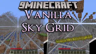 Vanilla Sky Grid Mod (1.21.10) – Survive an Infinite Grid of Floating Blocks