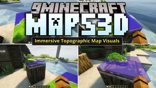 Maps3D Mod (26.2, 1.20.1) – Display Your World As Rising 3D Terrain