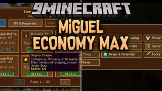 Miguel Economy MAX Mod (1.21.11, 1.20.1) – Run Player Markets and Trade