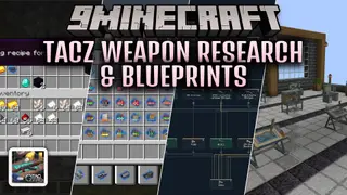 TaCZ Weapon Research & Blueprints Mod (1.20.1) – Research and Unlock Modern