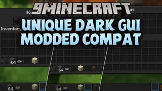 Unique Dark Gui Modded Compat Resource Pack (1.20.1) – Clean Dark Interfaces