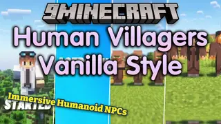 Human Villagers Vanilla Style Resource Pack (1.16.5) – Lively Towns Filled
