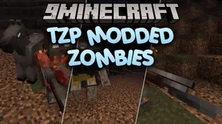 TZP Modded Zombies Resource Pack (1.20.1) – Gritty Horror Looks for Modded