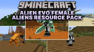 Alien Evo Female Aliens Resource Pack (1.20.1) – Feminine Alien Heroes