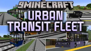 Urban Transit Fleet Resource Pack (1.20.1) – Authentic Buses and Modern City