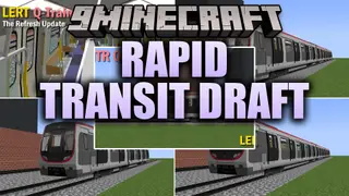 Rapid Transit Draft Resource Pack (1.20.1) – Realistic Metro Cars for City Rails