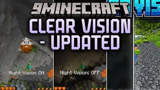 Clear Vision – Updated Addon (26.x, 1.21) – Toggle Infinite Night Sight