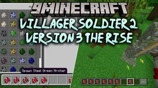 Villager Soldier 2 Version 3 the Rise Addon (1.21) – Train Villager Armies