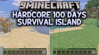 Hardcore 100 Days Survival Island Map (26.x, 1.21) – Outlast One Hundred Days