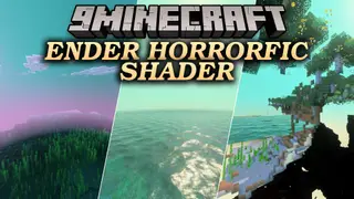 Ender Horrorfic Shader (26.x, 1.21) – Dense End Fog and Dark Lighting on Bedrock