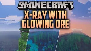 X-ray with Glowing Ore Shader (26.x) – Transparent Terrain and Bright Glowing