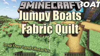 Jumpy Boats Fabric Quilt Mod (1.19.2, 1.18.2) – Drive Boats Across Land
