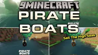 Pirate Boats Resource Pack (1.20.1) – Turn Plain Wooden Boats Into Pirate Ships