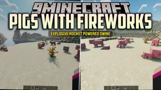 Pigs with Fireworks Mod (1.19.2) – Turn Pigs Into Flying Rockets and Explosives