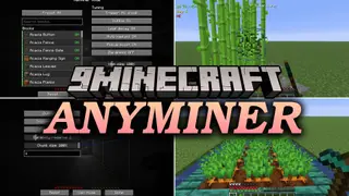 Anyminer Mod (26.3) – Harvest Entire Ore Veins and Forests in One Hit