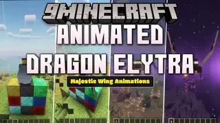 Animated Dragon Elytra Resource Pack (1.21.4) – Flapping Mythical Ender Dragon