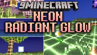 Neon Radiant Glow Shaders (26.3, 1.20.1) – Vaporwave Neon Grids on Potato PCs