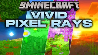 Vivid Pixel Rays Shaders (26.3, 1.20.1) – Retro Pixel Shadows and Sunbeams