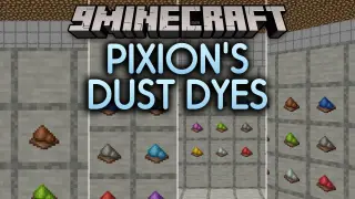 Pixion's Dust Dyes Resource Pack (1.20.1) – Clean Colorful Powder Piles for Dyes