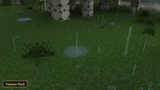Fused's Better Rain, Splashes & Puddles! (26+, 1.21) – MCPE/Bedrock Texture Pack