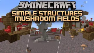 Simple Structures Mushroom Fields Mod (26.3, 1.20.1) – Bring Life to Empty